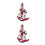 2Pièces Figurines Casse- En Bois Rouge Décor De Noël Miniature 6