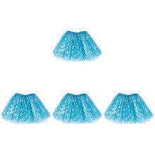 4Pièces Jupe Tutu En Tulle Polyester Pour Fête Danse