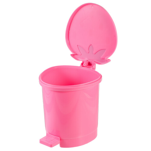 3Pièces De Table Rose Plastique Avec Couvercle Bascule