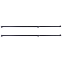 2Pièces Barre À Tension Noire En Acier Robuste Pour Séchage