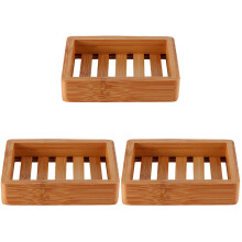 3Pièces Porte- Bois Naturel Égouttoir Anti-Fonte Pour