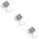 3Rouleaux Chaînes Métal Argent Pour Fabrication De DIY 1