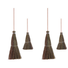 4Pièces Balais Miniatures Tressés À Olive Décor Poupées