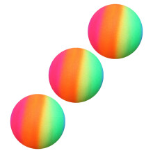3Pièces Ballons PVC Camouflage Rainbow Pour Jeux Extérieurs Et
