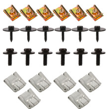 24Pièces Fixations Cache Protection Acier Inox Multicolores