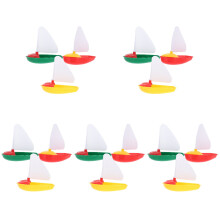 5Ensembles Jouets Bateau Plastique Flottants Colorés Pour Bain Enfants