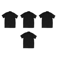 4Pièces Tablier Courte Manche Xxl Pour Coiffeur Nylon Noir