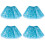 4Pièces Jupe Tutu En Tulle Polyester Pour Fête Danse 4