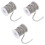 3Rouleaux Chaînes Métal Argent Pour Fabrication De DIY 3