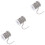 3Rouleaux Chaînes Métal Argent Pour Fabrication De DIY 5