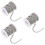 3Rouleaux Chaînes Métal Argent Pour Fabrication De DIY 7