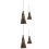 4Pièces Balais Miniatures Tressés À Olive Décor Poupées 4