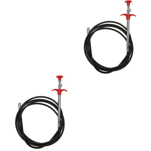 2Pièces Outil Flexible De Débouchage Canalisation Noir Multifonction 2
