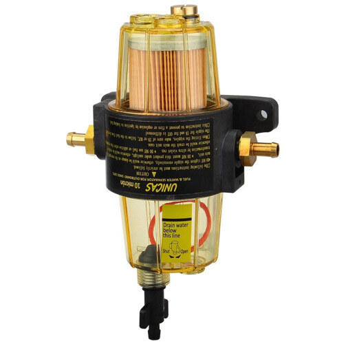 3X UF-10K Fuel Filter Fuel-Water Separator Assembly with Filter Elements Fuel Filter Assembly for  Outboard Engine 1