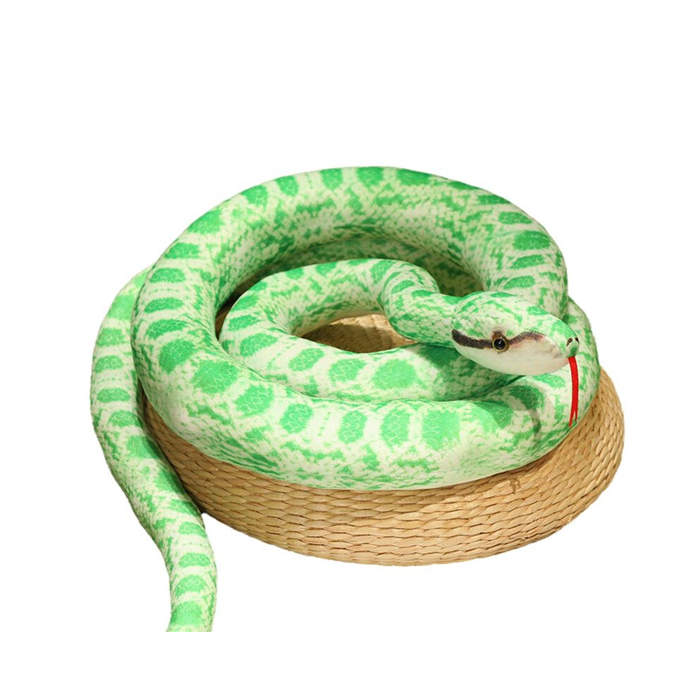 Simulation Python Plush Toy  Python  Plush Animal Plush Doll Halloween Decoration Gift Green Python