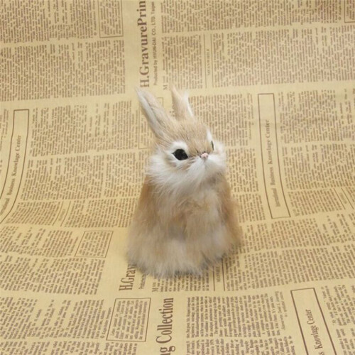 Cute Imitation Rabbit Bunny Window Decoration Artificial Statue Dining Table Decoration in Easter Restaurant B 1