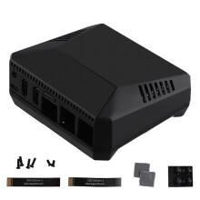 Boîtier Argon ONE V3 M.2 pour Raspberry Pi 5, Boîtier en Alliage D'Aluminium Noir