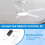 Universal Ceiling Fan Remote Control Kit Replacement, 6-Speed & Timing, Remote Replacement for  Ceiling Fan Light 8