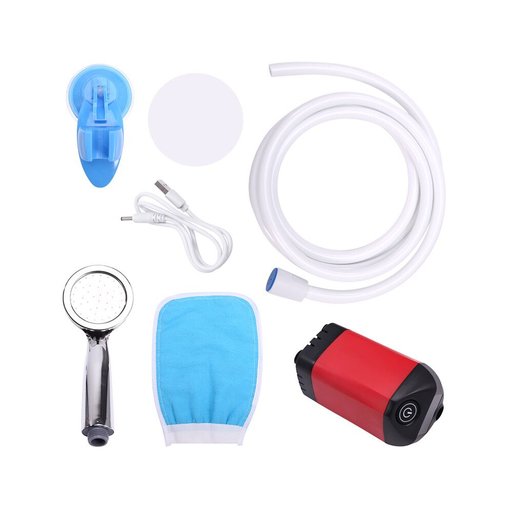 Tlily Portable Camping Electric Shower Pump Ipx7 Waterproof With Temperature Display For Hiking, Backpacking
