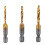 M3+M4+M5 Hex Shank Titanium Plated HSS Screw Thread Metric Tap Drill Bits Screw Machine Compound Tap Open Chamfer Tool 1