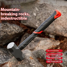 Electric Round-for Hammer,Woodworking Installation Hammer High Carbon Steel Integrated Fitter'S Shockproof Hammer
