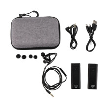 Wireless Earphone Monitoring System Professional IEM Stereo Transmitter Receiver with Real- Ear Return