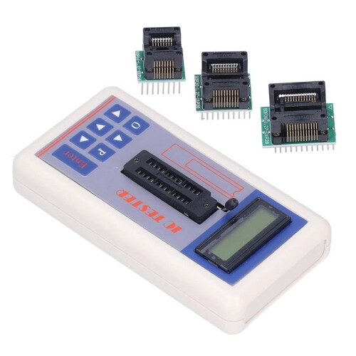 Integrated Circuit Tester, IC Transistor Capacitor Tester, Diode Checker Detector, with 5V 3.3V AUTO Mode,A 2