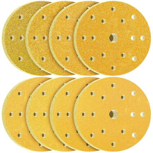 Pack of 80 Sandpaper 150 mm Grit 40 60 80 120 180 220 320 400 15 Hole for Random Orbital Sander