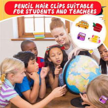 4pcs Teacher Hair Claw Clips for Back to School,Teacher Appreciation Gifts Teachers Hair for Women Fun Claw Clips