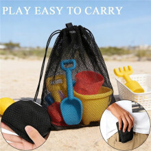 2pcs Mesh Beach Bag Mesh Bag Drawstring 60x45 cm Gym Bag Mesh Backpacks with Drawstring Mesh Bag Gym Backpack Beach