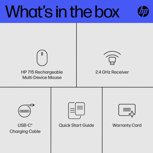 HP HP 715 Rechargeable Multi-Device Mouse 1