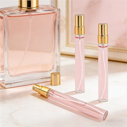 18pcs Glass Atomizer Bottles 10ml - Refillable Travel Perfume Spray ,Refill Bottlese for Perfume Samples Decanting