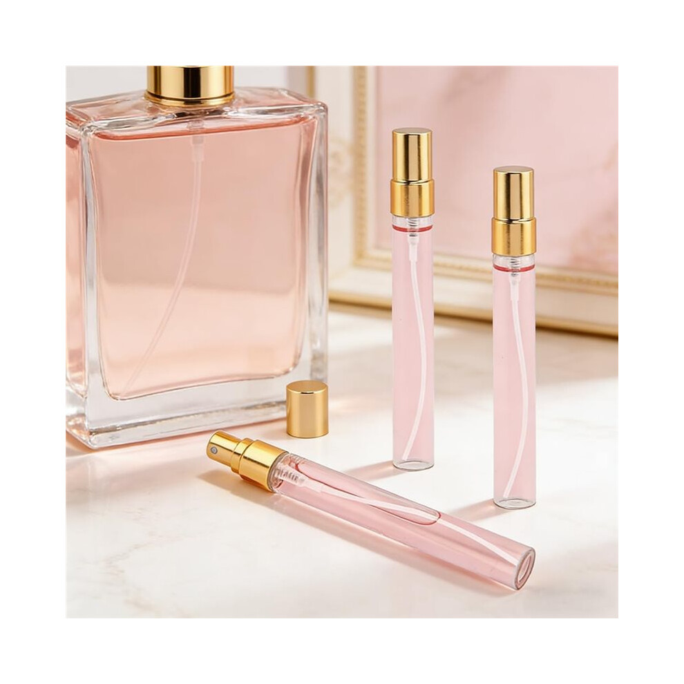 18pcs Glass Atomizer Bottles 10ml - Refillable Travel Perfume Spray ,Refill Bottlese for Perfume Samples Decanting