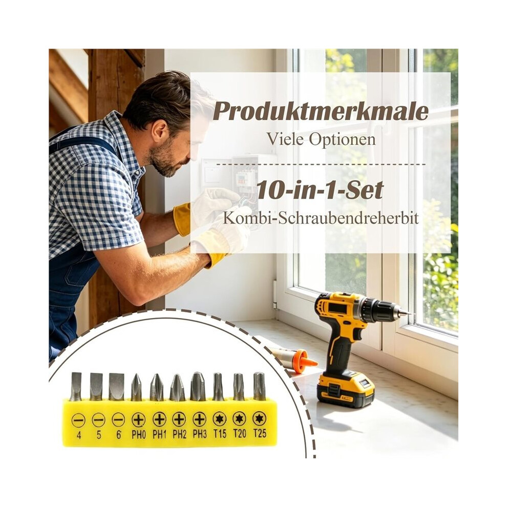 105 Right-Angle Screwdriver Attachment Set-Angle Drill Attachment & Right-Angle Adapter For Cordless Screwdrivers 6032281087405