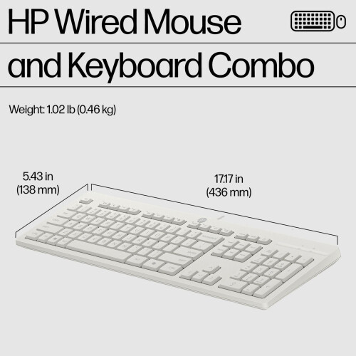 HP HP 225 Wired Mouse and Keyboard Combo 2