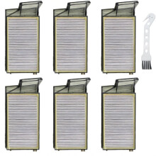 Ersatzfilter für Den für  X60 Max Ultra Complete Saugroboter, 6er-Pack Waschbare und Wiederverwendbare HEPA-Staubsaugerfilter