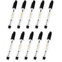Lot de 10 Marqueurs, Pointe Longue de 20 mm, Marqueurs de Chantier Étanches pour Trous Profonds, Stylo à Pointe Fine pour Charpentier et Métal