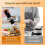 Electric Salt Pepper Grinder Adjustable Coarseness Automatic Pepper and Salt Mill Grinder Battery Powered Kitchen Tool 8