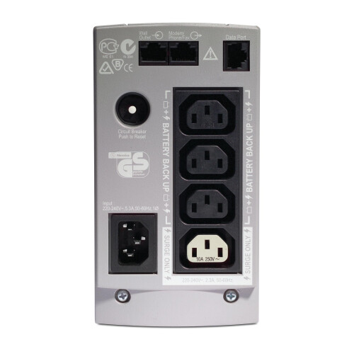 APC APC Back-UPS CS 650VA/400W Input 230V/Output 230V Interface Port DB-9 RS-232 USB 1