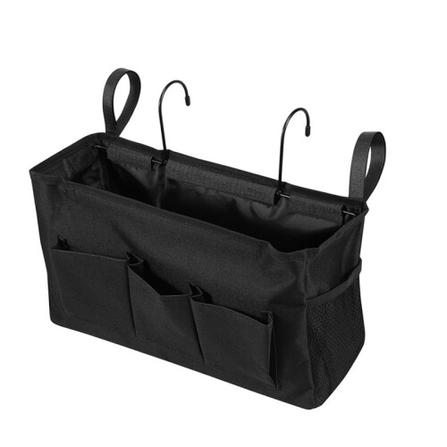 Bedside Storage Bag Multi Pockets Hanging Bag Hanging Storage Organizer with Metal Hook