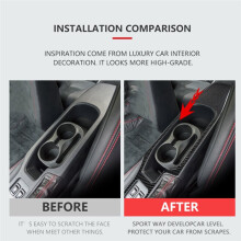 Moldura Do Porta-Copos em Fibra de Carbono para Console Central Do para BRZ e para 86 (2016-2020) - Acessórios para Interior