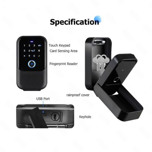 TTlock Smartkey Lock Box Wireless Electronic Key Safe with Digital Code App Controlled Smartlock for Home Key Padlock 1