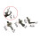 3pcs Car Dent Puller Tabs M8 Dent Puller for Hail Damage and Dent Repair Tools Car Repair Tools 5