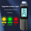 Digital Alcohol Tester USB Rechargeable High Precision Breathalyzer Alcometer LCD Display Professional Portable 5