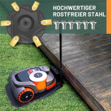 Blade Disc + 6 Pieces Replacement Blade for Navimow Robotic Lawnmower H Series H500E, H800E, H1500E
