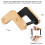 Supporto Portatile In Legno Massello per Chitarre Acustiche e Folk. 7