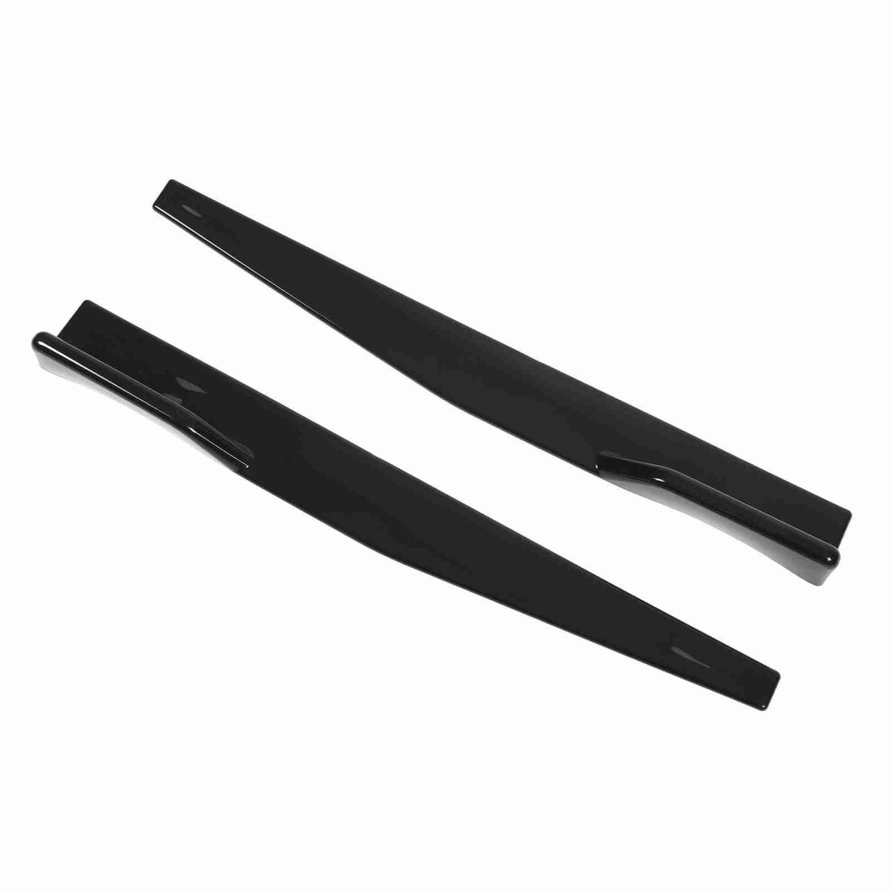 Glossy Car Side Skirt Spoiler 860Mm Black 7293282761711