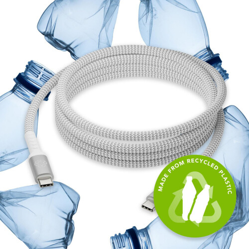 Cable USB - DBRAMANTE1928 - rchargPro - 2,5 m - USB C - 100W - Blanco 1