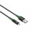 MicroConnect Smart Charge MFI USB-A til Lightning-kabel 2m sort-grøn, MC-SMART USB AL-2 3