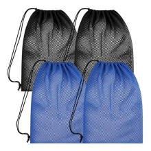 Set di 4 Borse A Rete per Attrezzatura da Snorkeling, Borsa da Nuoto A Rete, Borsa da Immersione per Escursioni di Snorkeling, Mute, Attrezzatura da